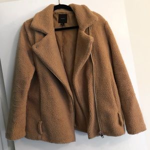 Moto Style Teddy Jacket